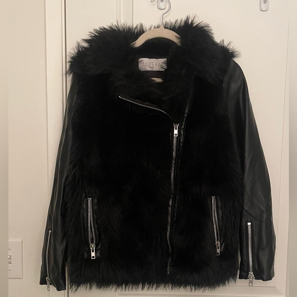 Black Faux Fur Jacket